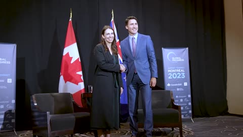 Justin Trudeau and Jacinda Ardern