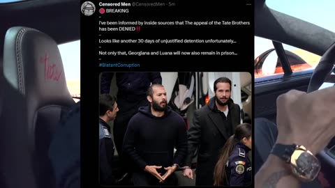 Andrew Tate Release Appeal DENIED (Bad News)