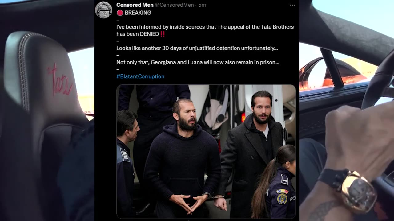 Andrew Tate Release Appeal DENIED (Bad News)