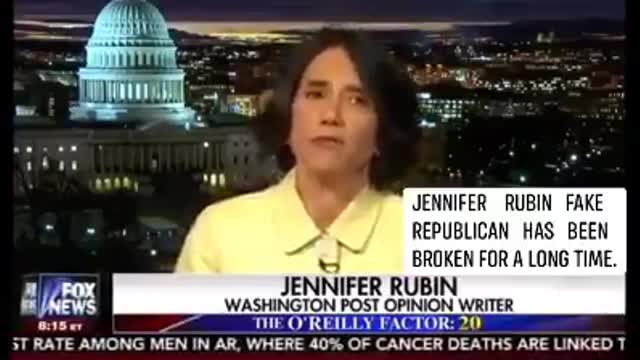 fake rino jennifer rubin from fake news washington post is destroyed by bill o'reilly