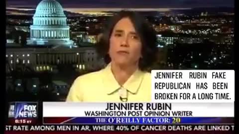 fake rino jennifer rubin from fake news washington post is destroyed by bill o'reilly