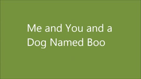 Me and You and a Dog Named Boo Lobo cover Matt Farage