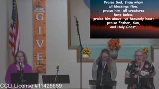 Moose Creek Baptist Church Sing “Doxology” During Service 11-20-2022