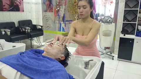 [ASMR] Angel beauty and skillful massage techniques, make me relax and happy - Ms Diem Cali Nguyen