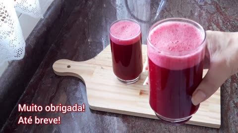 Suco saudável com beterraba