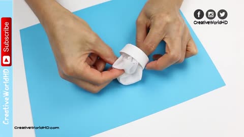 How to Make Miniature Chef's Hat /Barbie Style NO Sew Very EASY