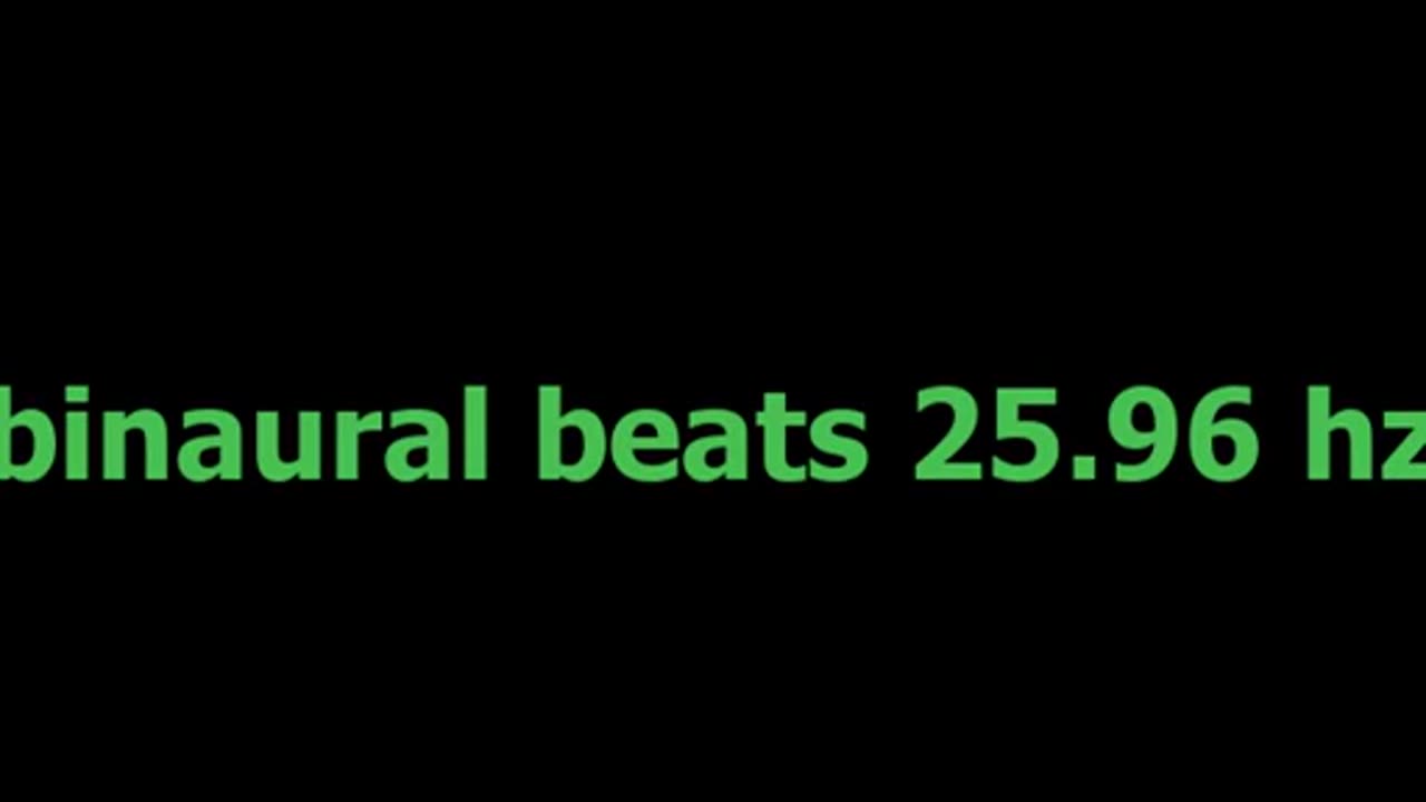 binaural beats 25 96 hz