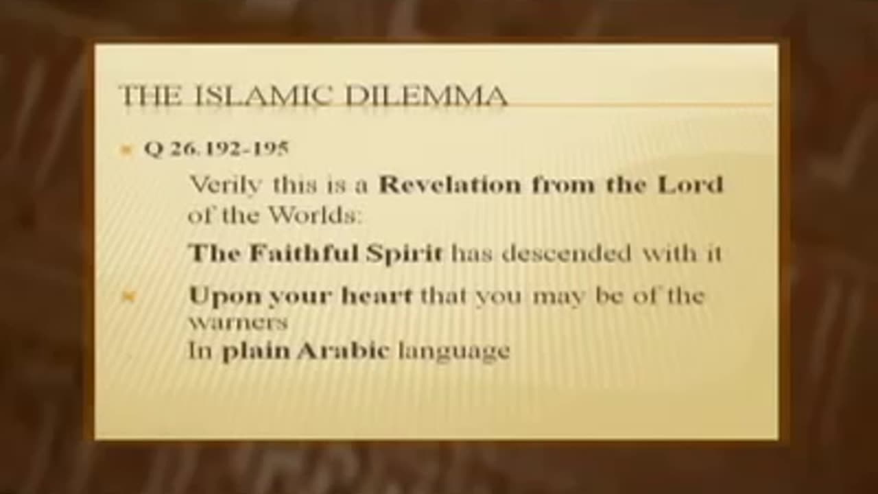 Kamal Azmy The Islamic Dilemma 03 Backgrounds of the Quran Ep2