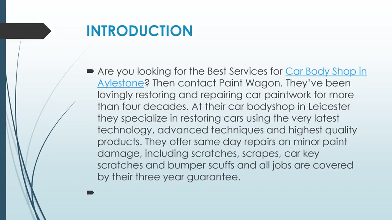Best Car Body Shop in Aylestone.
