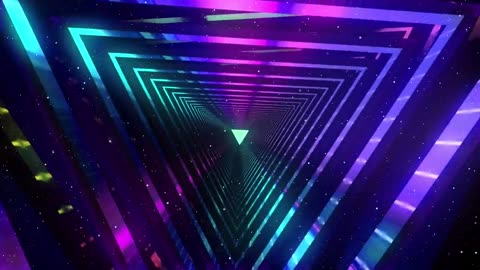 Abstract Tunnel VJ Motion background lll neon light free hd