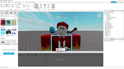 Анимация лица в roblox Studio