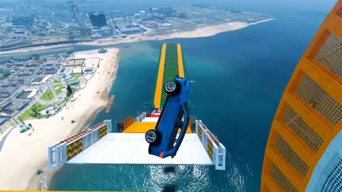 The ULTIMATE GTA 5 Mega Ramp Challenge ! Amazing video | Game series EP1