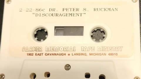 Peter S. Ruckman - Discouragement 2-22-86 (Courtesy M. Van Norman)