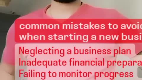 Common mistakes to avoid when starting a new business