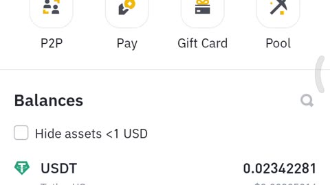 Binance doller transfer system