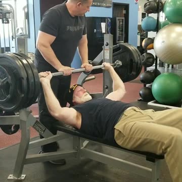 365lbs bench x 5 reps, Crazy Old Man
