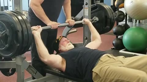 365lbs bench x 5 reps, Crazy Old Man