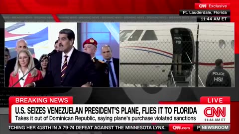 🚨BREAKING: U.S. seizes Venezuela President Nicolas Maduro's airplane in the Dominican