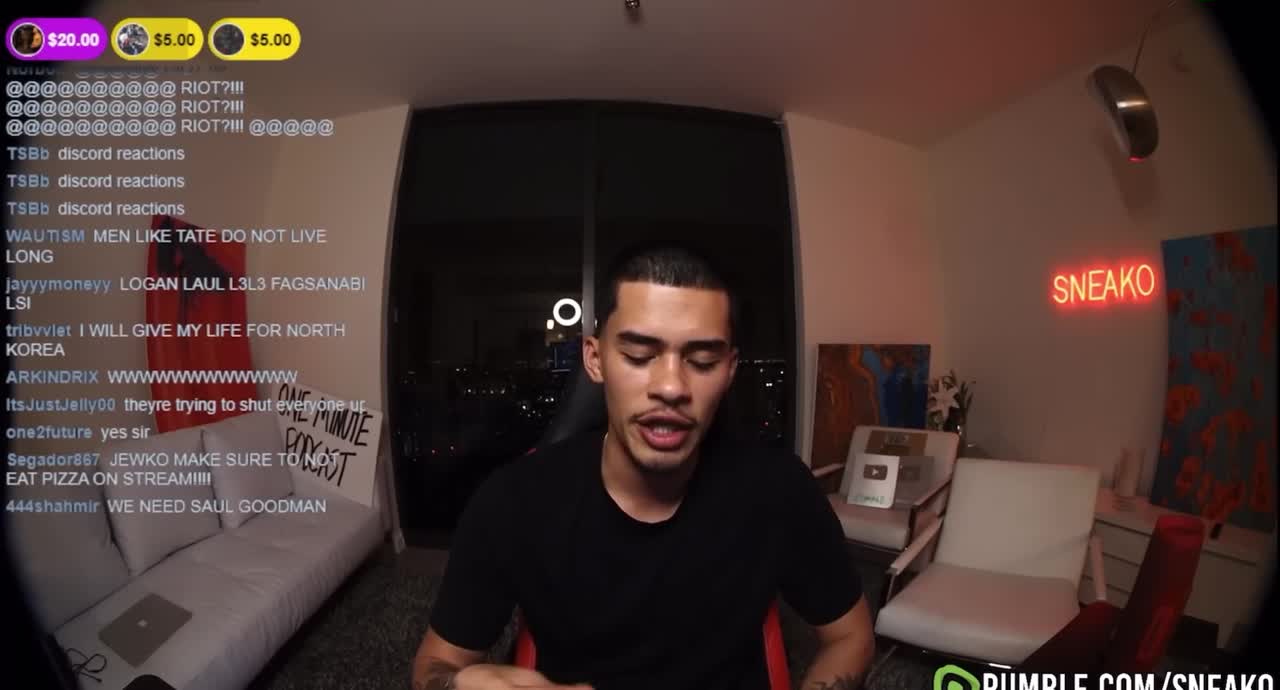 SNEAKO SPEAKS -“FREE TRISTAN AND ANDREW TATE