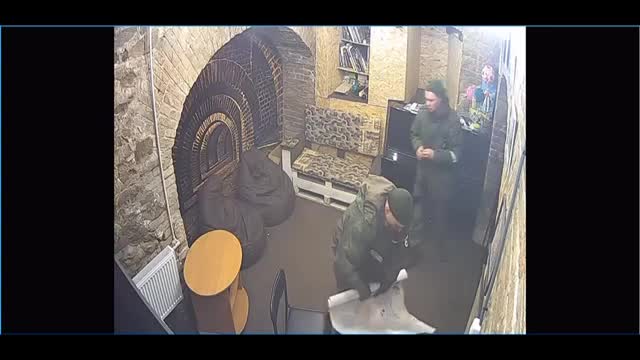 Old movie. Russian soldiers