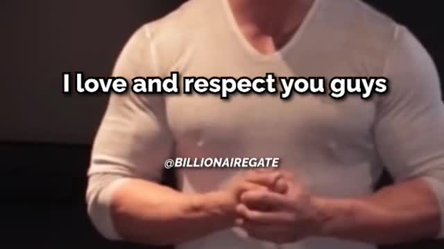 The Rock's Mindset, "No one will outwork me."