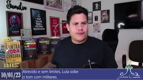 Atrevido e sem limites, Lula sobe o tom com militares.