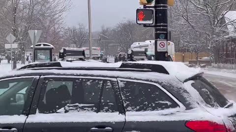 Students from Boulder High School being evacuated by Boulder Police