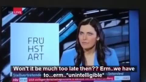 Presentatrice tv tedesca provax, si sente male in diretta a causa del... "cambiamento climatico"?🤔