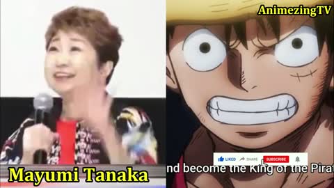 Luffy Voice Actor / Mayumi Tanaka / One Piece / Japanese Seiyuu / Monkey D. Luffy