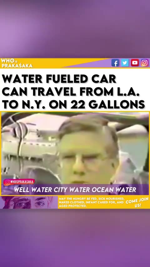 In the 1998, this man Stanley Meyer made a water-powered car, and then died mysteriously