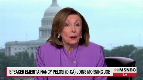 Democrat Nancy Pelosi On Biden's Age: "He's Younger Than I Am, So He's A Kid To Me"