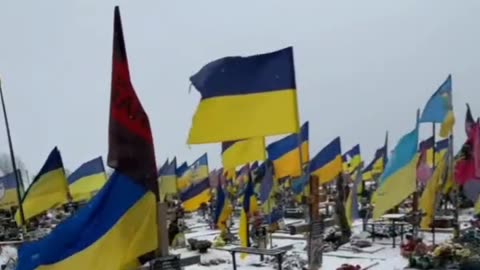 Mass Grave for Ukrainian soldiers in Kharkov