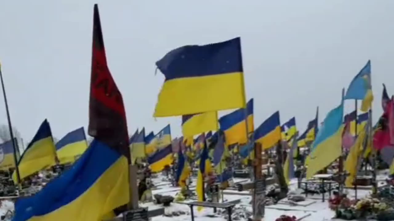 Mass Grave for Ukrainian soldiers in Kharkov