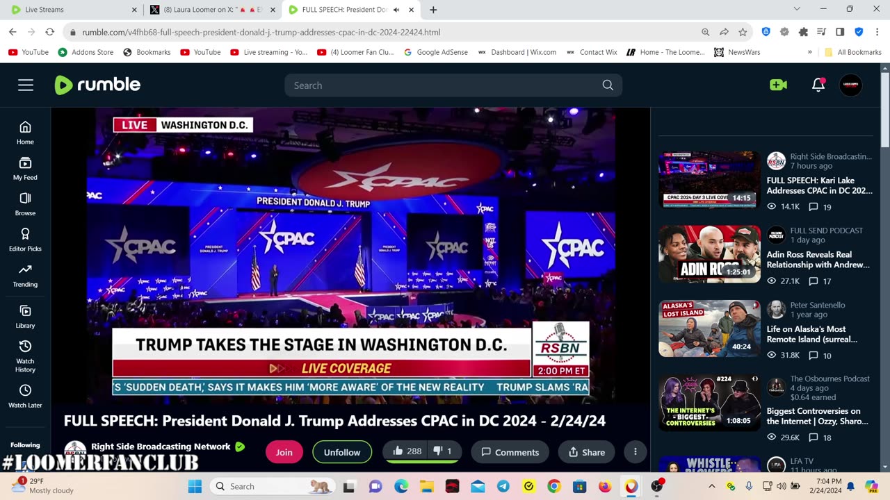 LIVE: President Donald J. Trump Addresses CPAC 2024 in D.C. - 2/24/24
