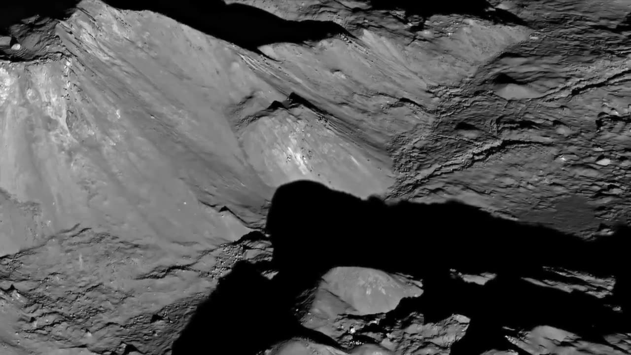Moon - close up view - real sound. HD