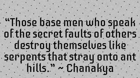 Chanakya Quotes from Chanakya Niti