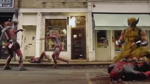 Deadpool _ Wolverine (2024) - Deadpool Vs Lady Pool Fight (HD)