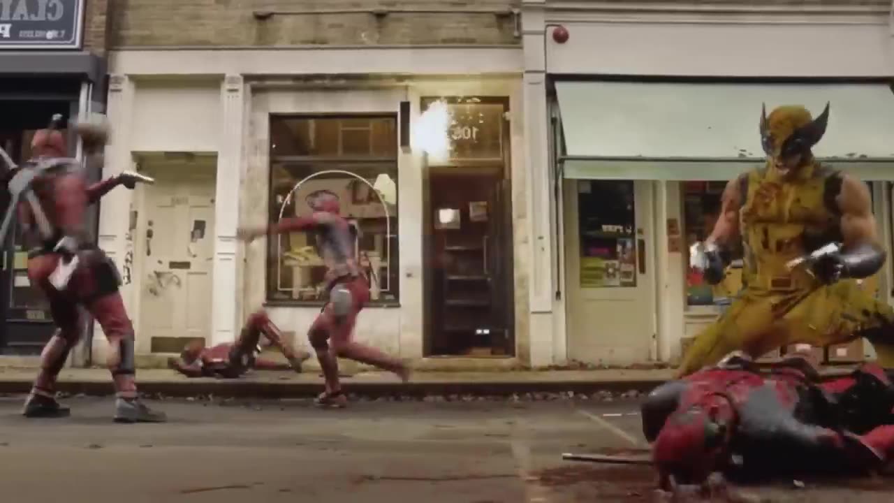 Deadpool _ Wolverine (2024) - Deadpool Vs Lady Pool Fight (HD)