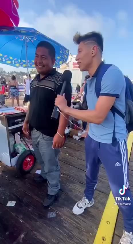 Who are you gonna vote for? "Trump, because he loves Mexicans."