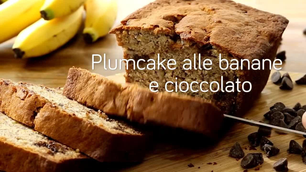 Pane alle banane e cioccolato - videoricette di dolci per colazione