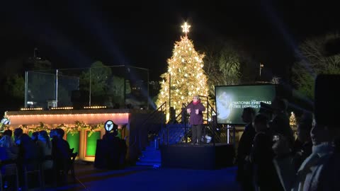 President Joe Biden lights the National Christmas Tree to kick off holiday season