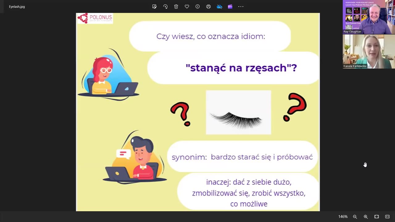 Learn Polish Podcast #427 Stanąć na rzęsach - Stand on eyelashes