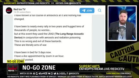 Australian government using LRAD (Long Range Acoustic Devices) with aerosols and radiation.