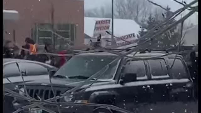 Steinbach Regional Secondary School Walkout 2022 SHOUT FREEDOM.