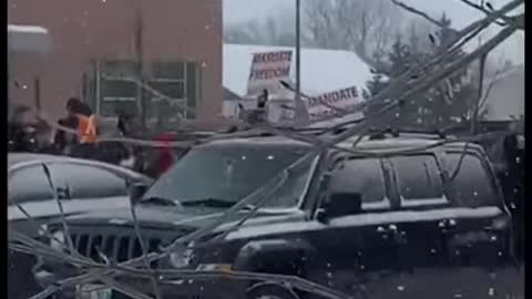 Steinbach Regional Secondary School Walkout 2022 SHOUT FREEDOM.