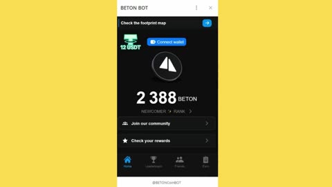 new mining mini app bot telegram beton