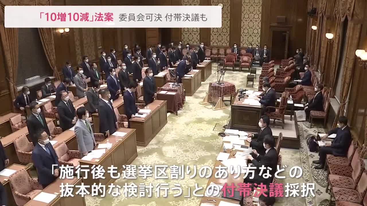 「10増10減」法案 衆院特別委で可決|TBS NEWS DIG