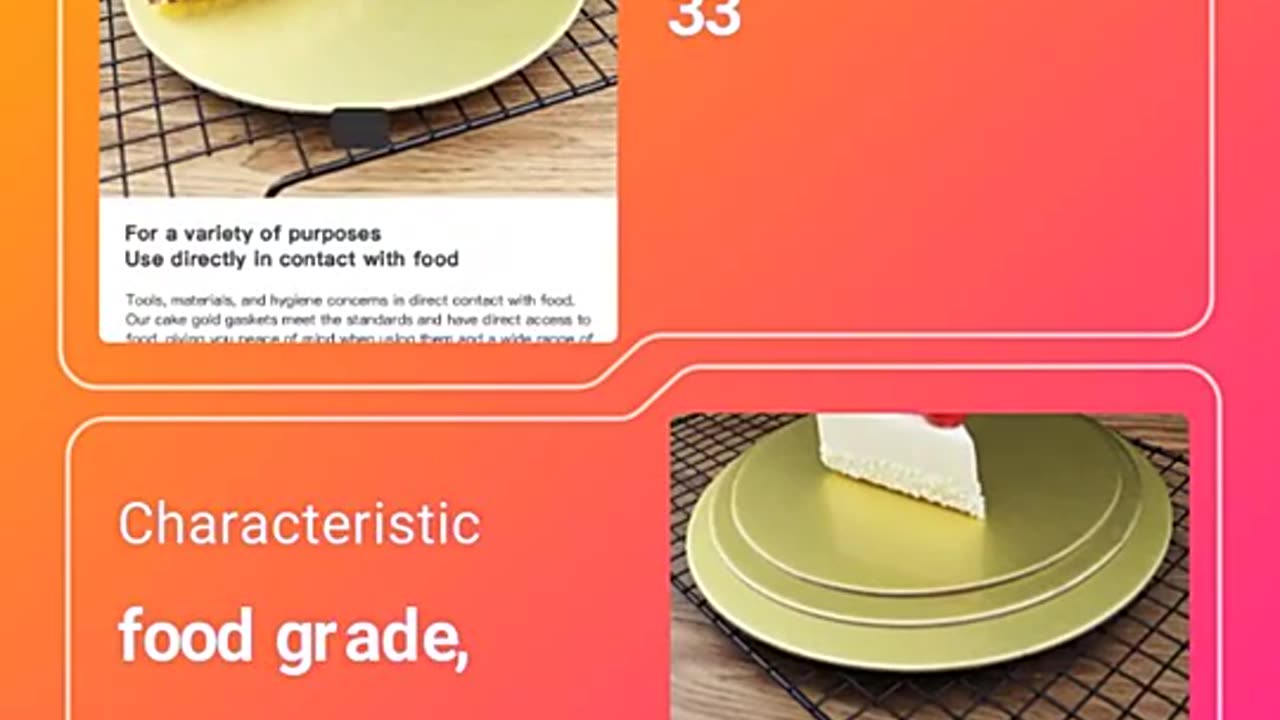 P&C Cardboard Cake Base Paper Circle Tray Pad Square Round Food Packing Box