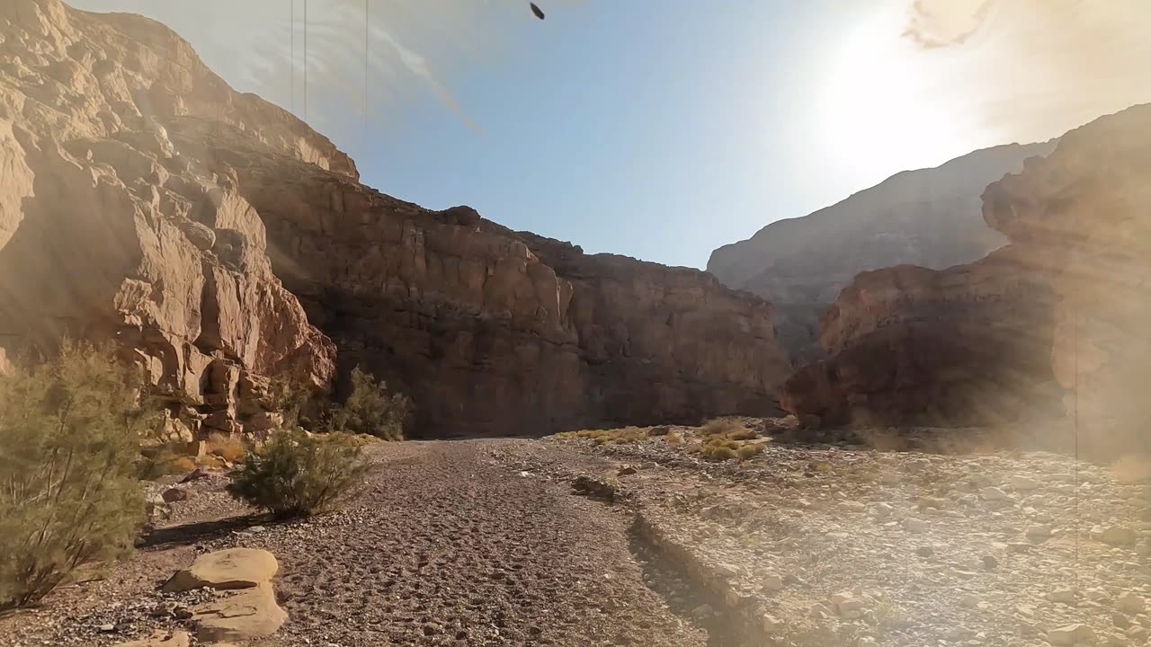 WALKING "RED CANYON" IN EILAT ISRAEL .