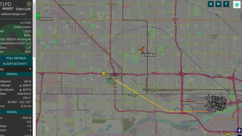 N771PD, been gang stalking my ass, from KPHX, for over 2 years